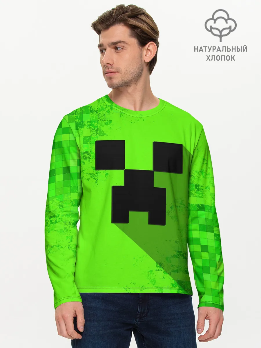 Мужской лонгслив базовый / MINECRAFT