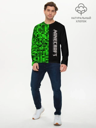 Мужской лонгслив базовый / MINECRAFT
