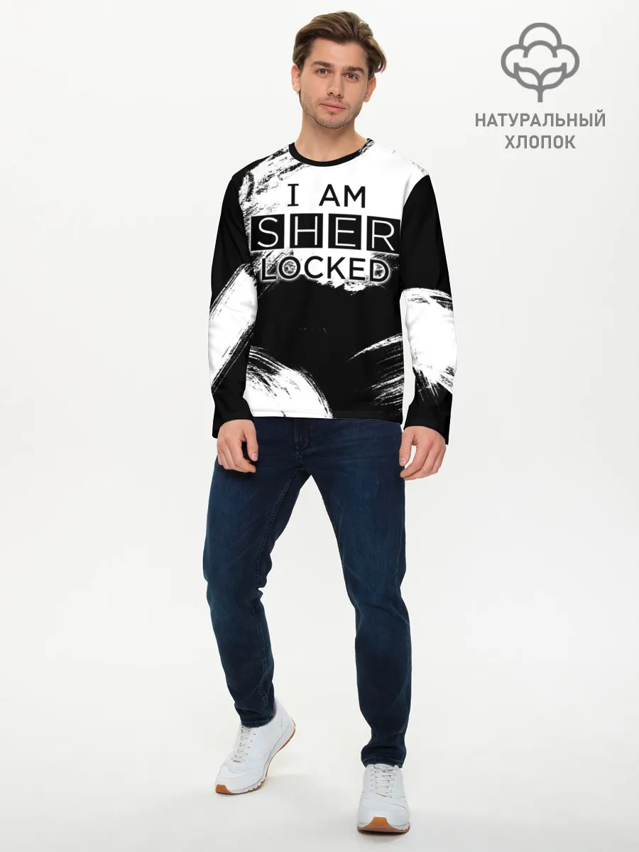 Мужской лонгслив базовый / Sherlock