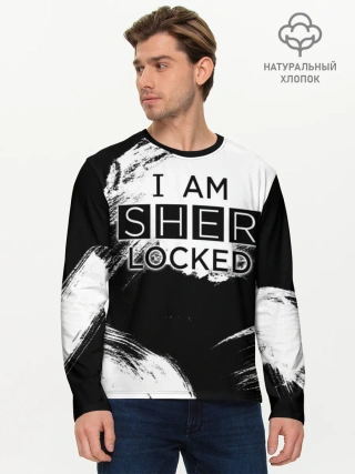 Мужской лонгслив базовый / Sherlock