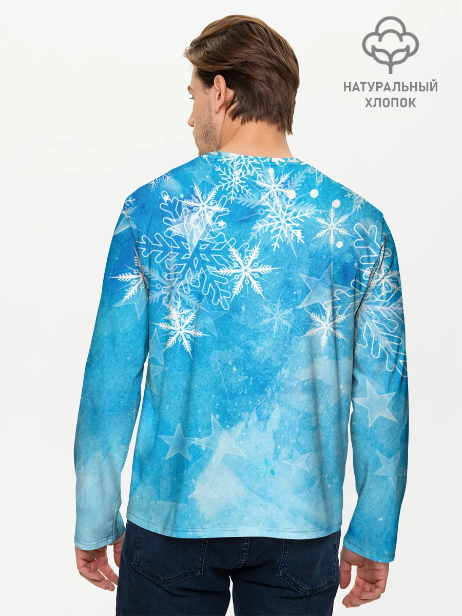 Мужской лонгслив базовый / Новогодний Sherlock