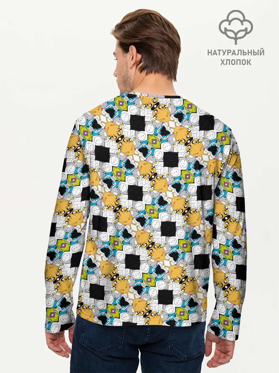 Мужской лонгслив базовый / Jake Adventure Time