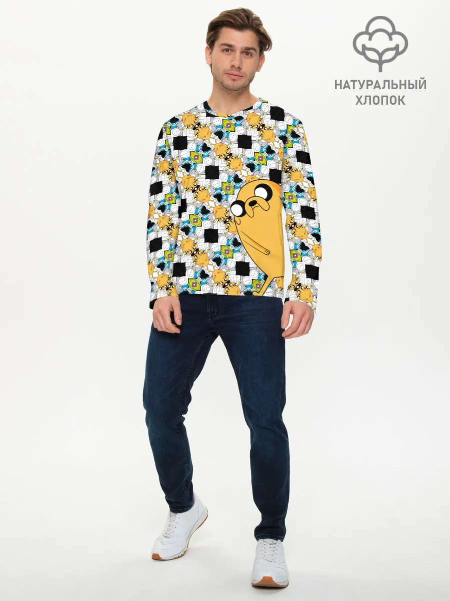 Мужской лонгслив базовый / Jake Adventure Time