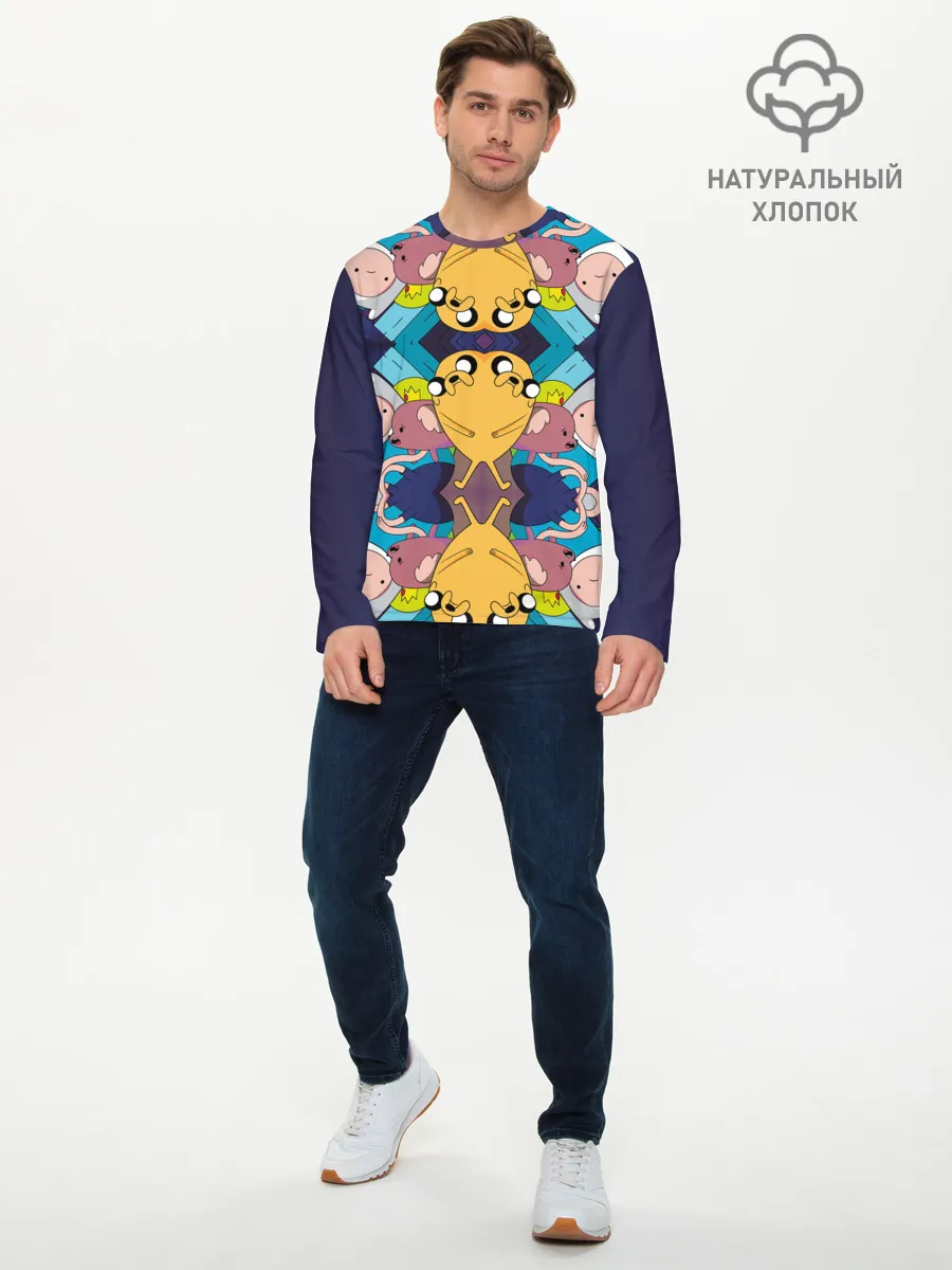 Мужской лонгслив базовый / Время Приключений