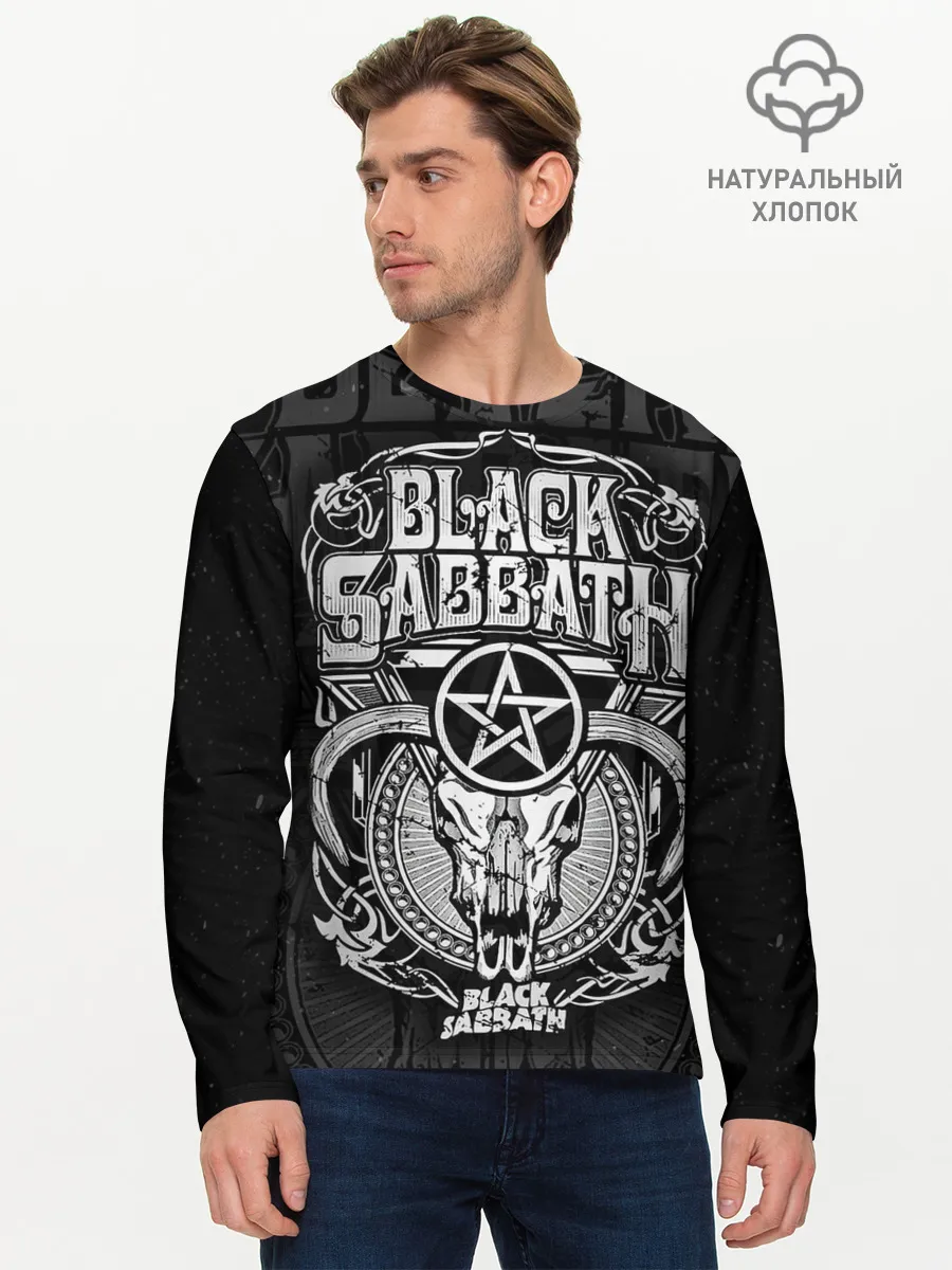 Мужской лонгслив базовый / Black Sabbath