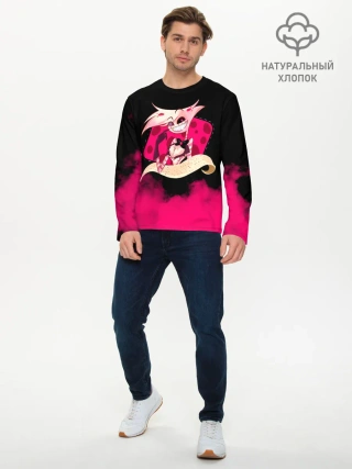 Мужской лонгслив базовый / Hazbin Hotel