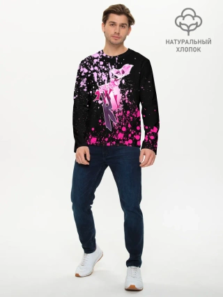 Мужской лонгслив базовый / Hazbin Hotel