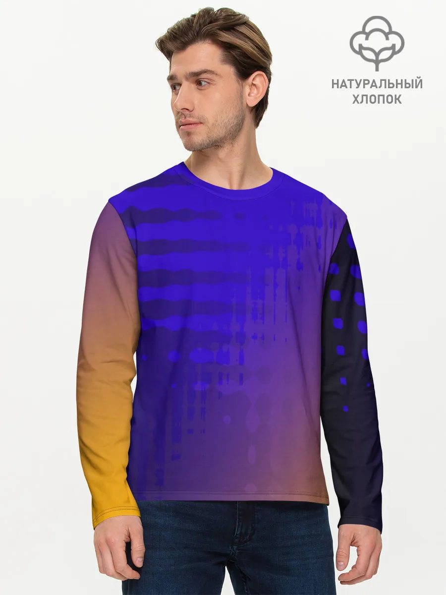 Мужской лонгслив базовый / Градиент PRO