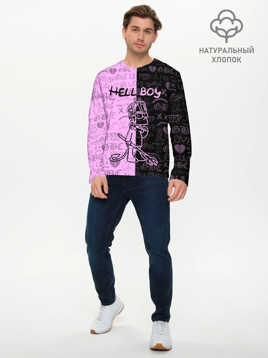 Мужской лонгслив базовый / LIL PEEP HELL BOY