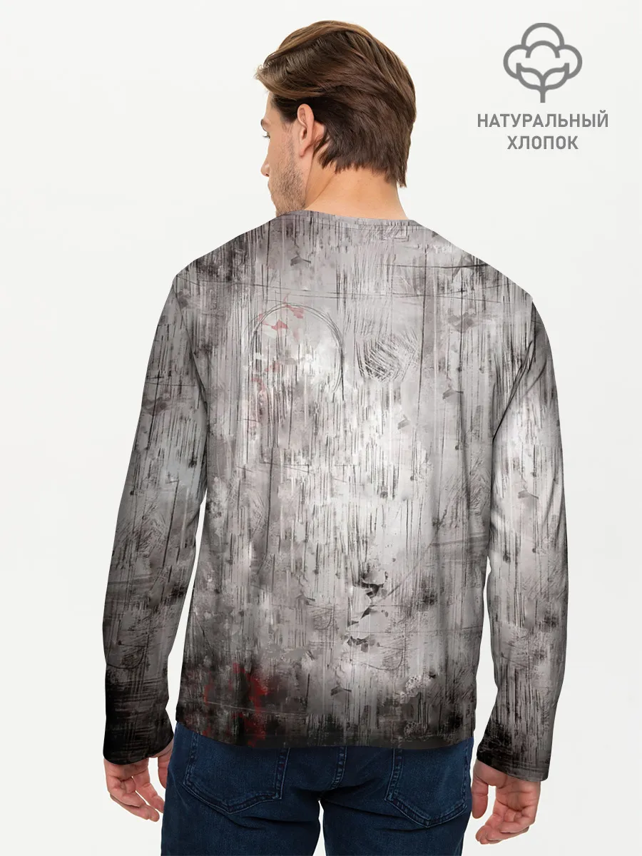 Мужской лонгслив базовый / Острые козырьки