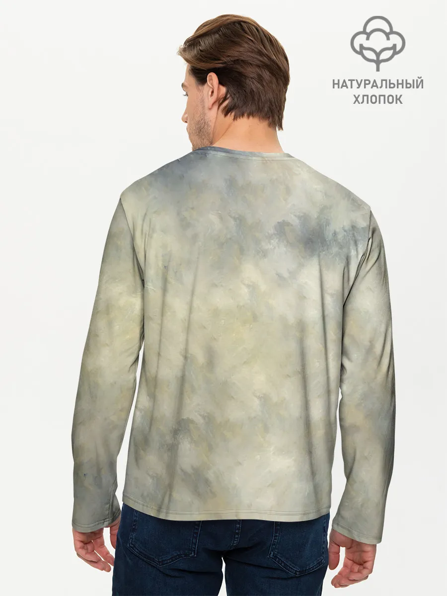 Мужской лонгслив базовый / Острые козырьки