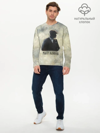 Мужской лонгслив базовый / Острые козырьки