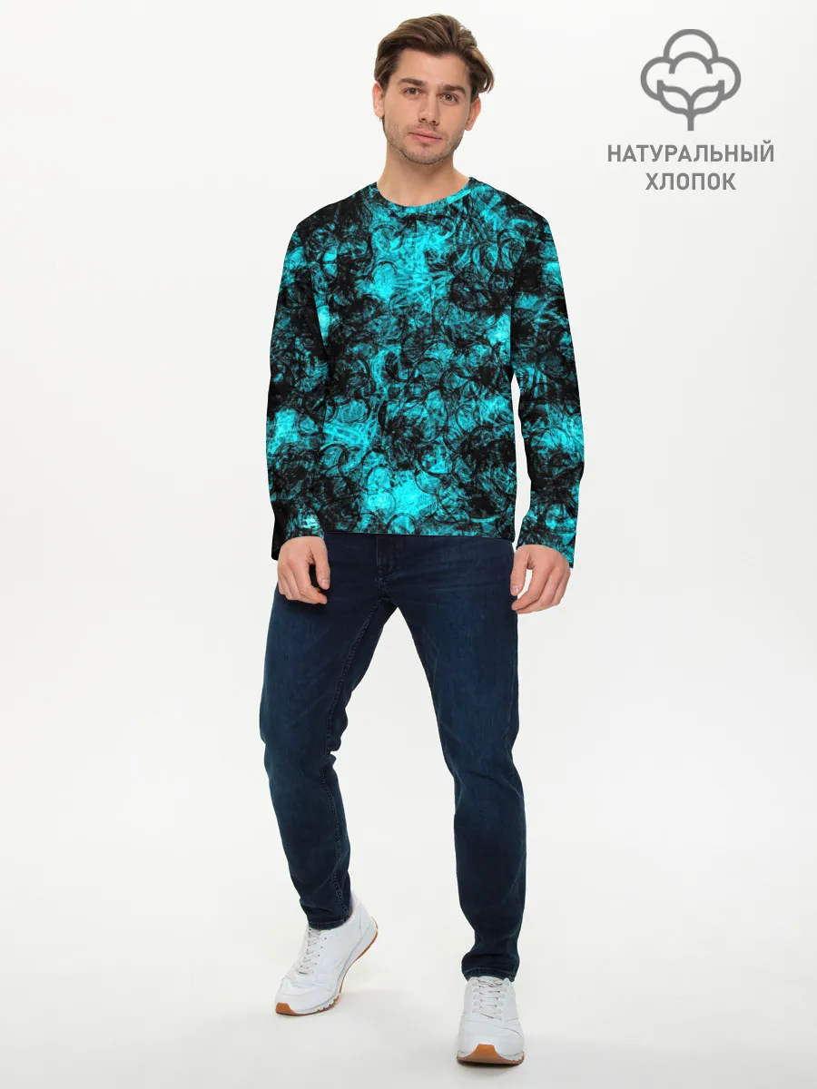 Мужской лонгслив базовый / Узор