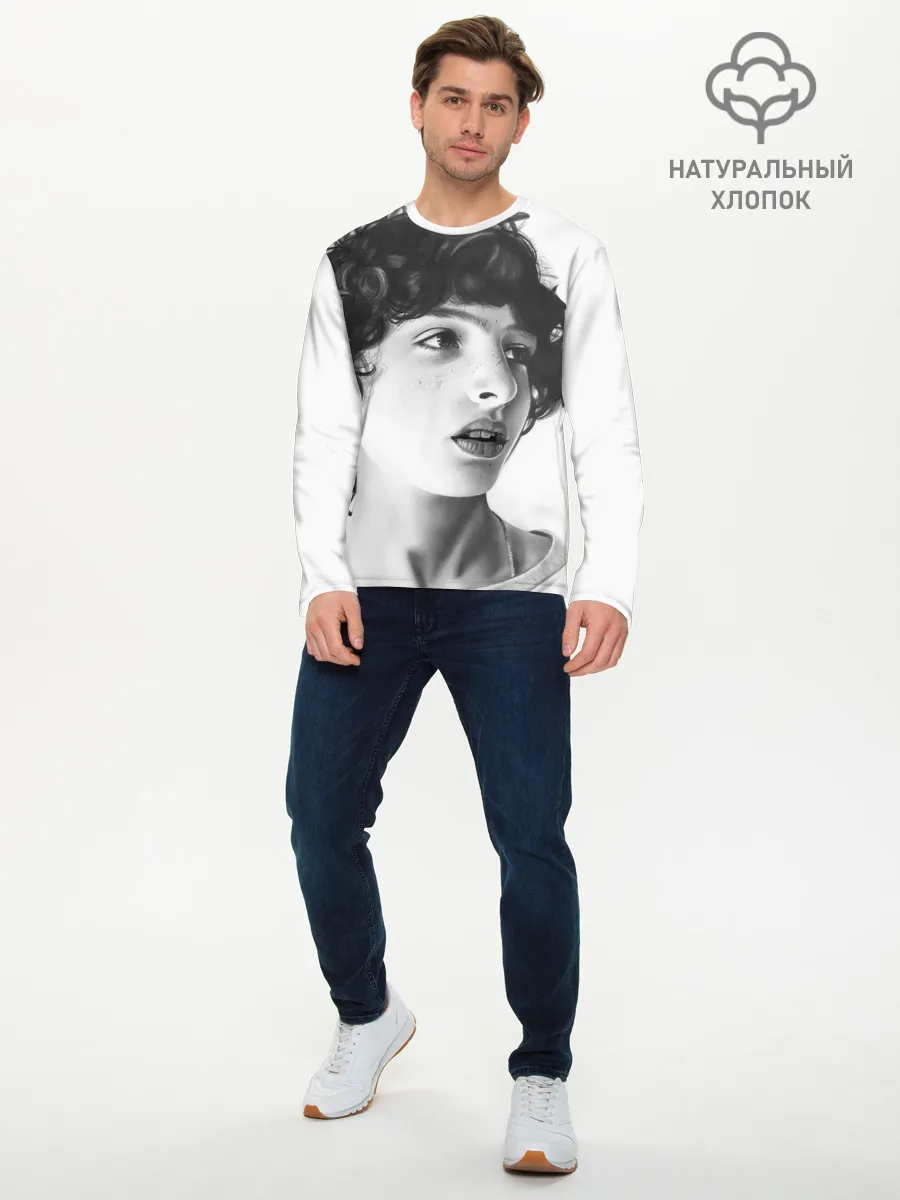 Мужской лонгслив базовый / finn wolfhard