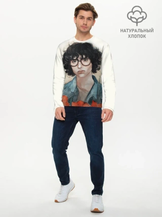 Мужской лонгслив базовый / finn wolfhard