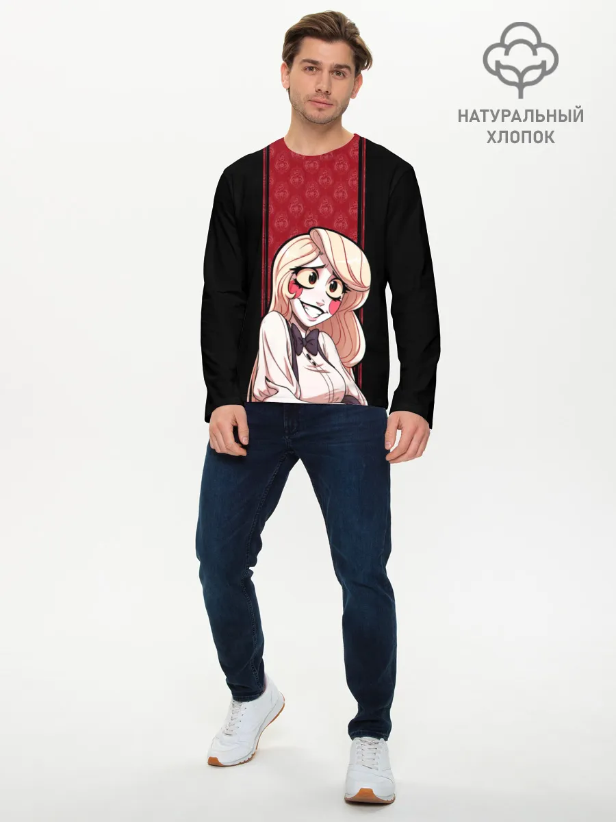 Мужской лонгслив базовый / Hazbin Hotel. Charlie
