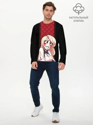 Мужской лонгслив базовый / Hazbin Hotel. Charlie