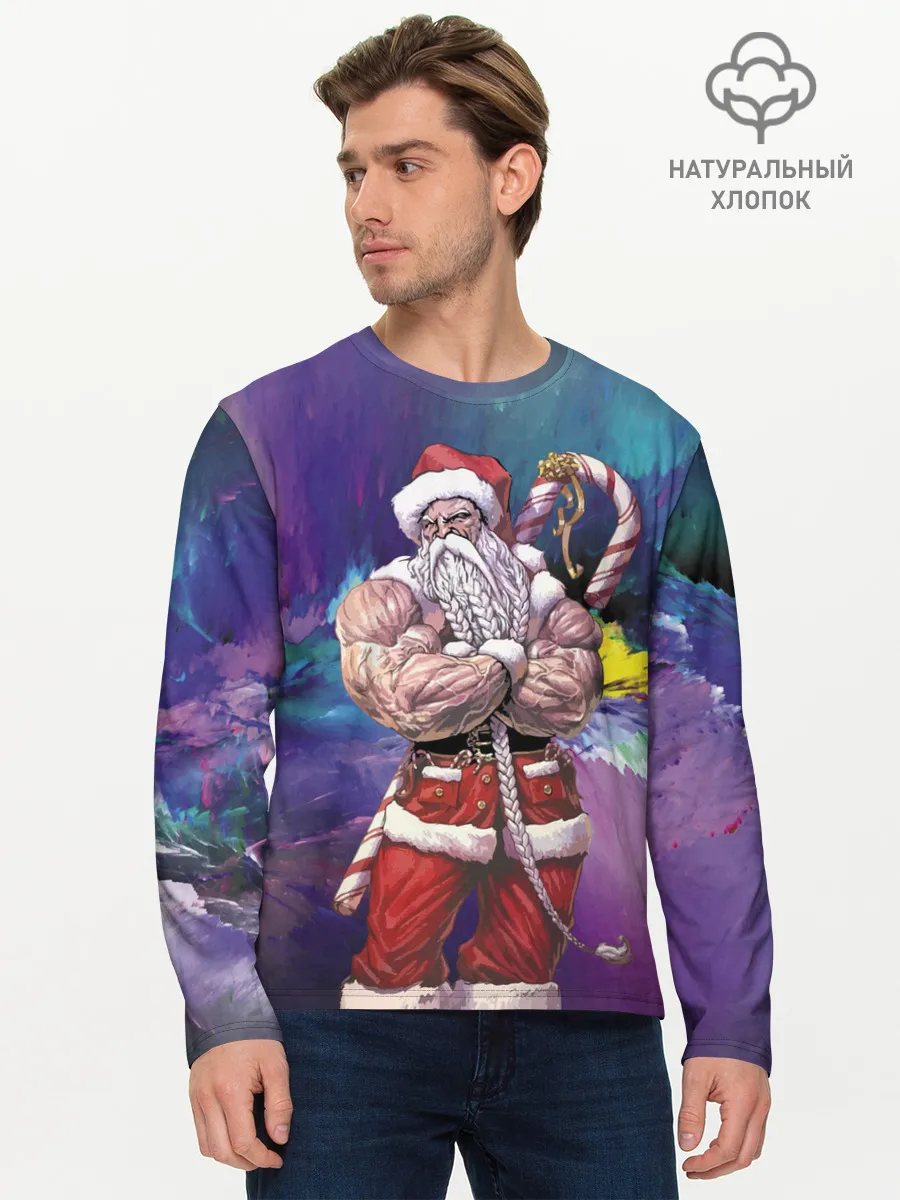 Мужской лонгслив базовый / Крутой дед