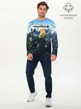 Мужской лонгслив базовый / Minecraft / Майнкрафт