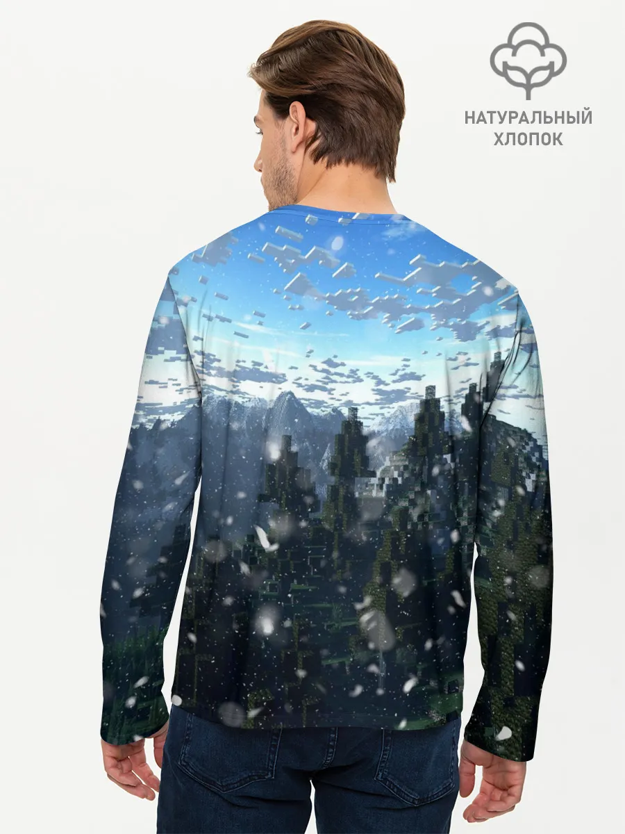 Мужской лонгслив базовый / Minecraft / Майнкрафт