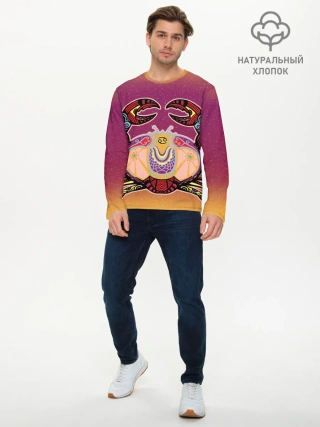 Мужской лонгслив базовый / Рак