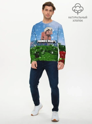 Мужской лонгслив базовый / Minecraft / Майнкрафт