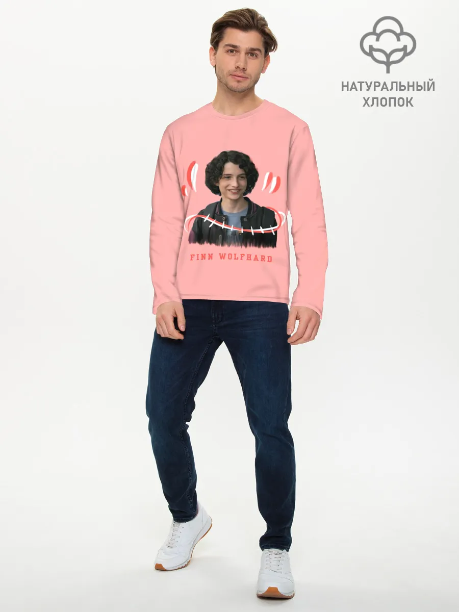 Мужской лонгслив базовый / finn wolfhard