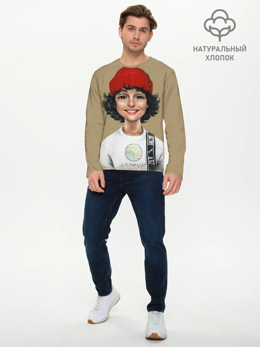 Мужской лонгслив базовый / finn wolfhard