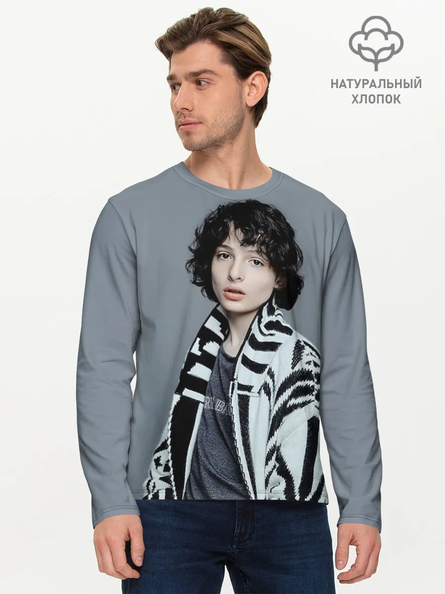 Мужской лонгслив базовый / finn wolfhard