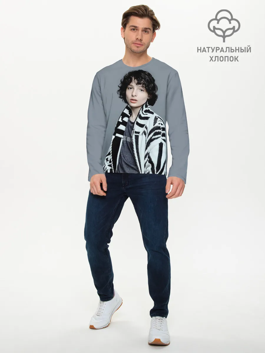Мужской лонгслив базовый / finn wolfhard