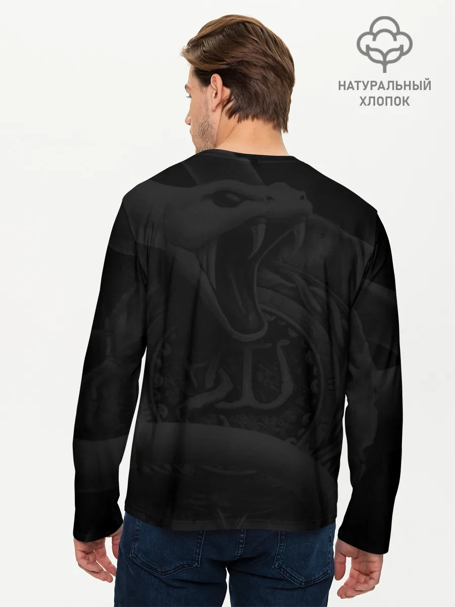 Мужской лонгслив базовый / Whitesnake