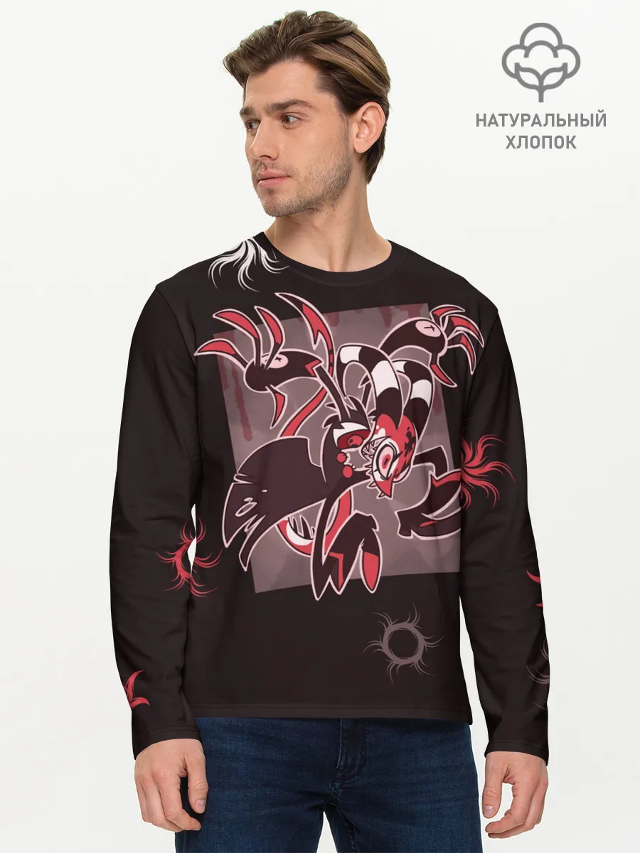 Мужской лонгслив базовый / Отель хазбин