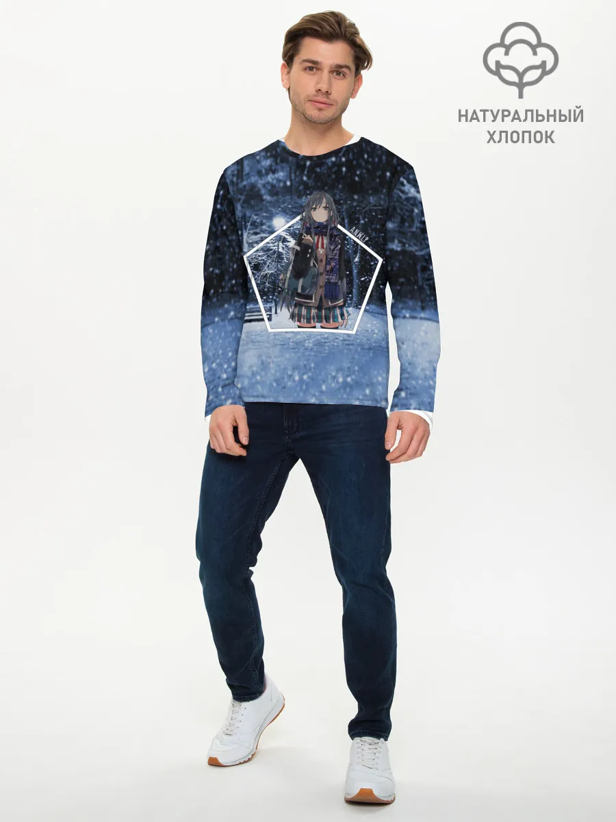 Мужской лонгслив базовый / Snow Bunny Girl