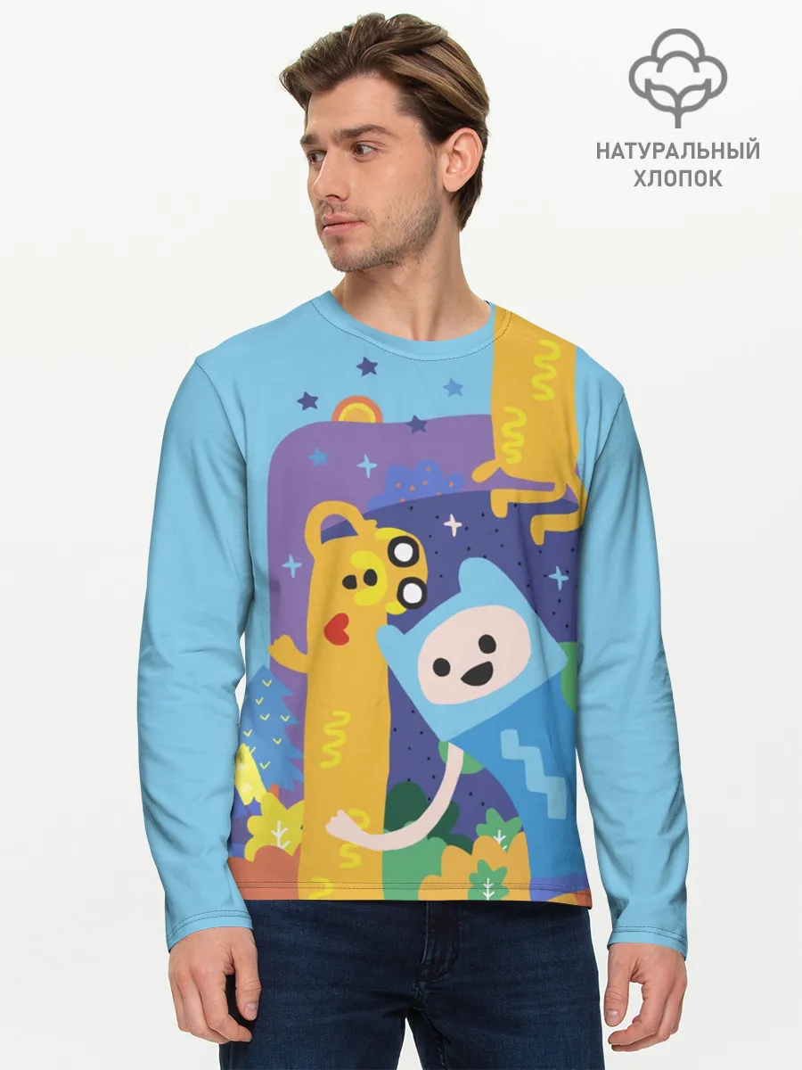 Мужской лонгслив базовый / Время приключений Winter