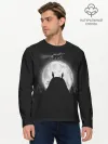 Мужской лонгслив базовый / Лунный Тоторо