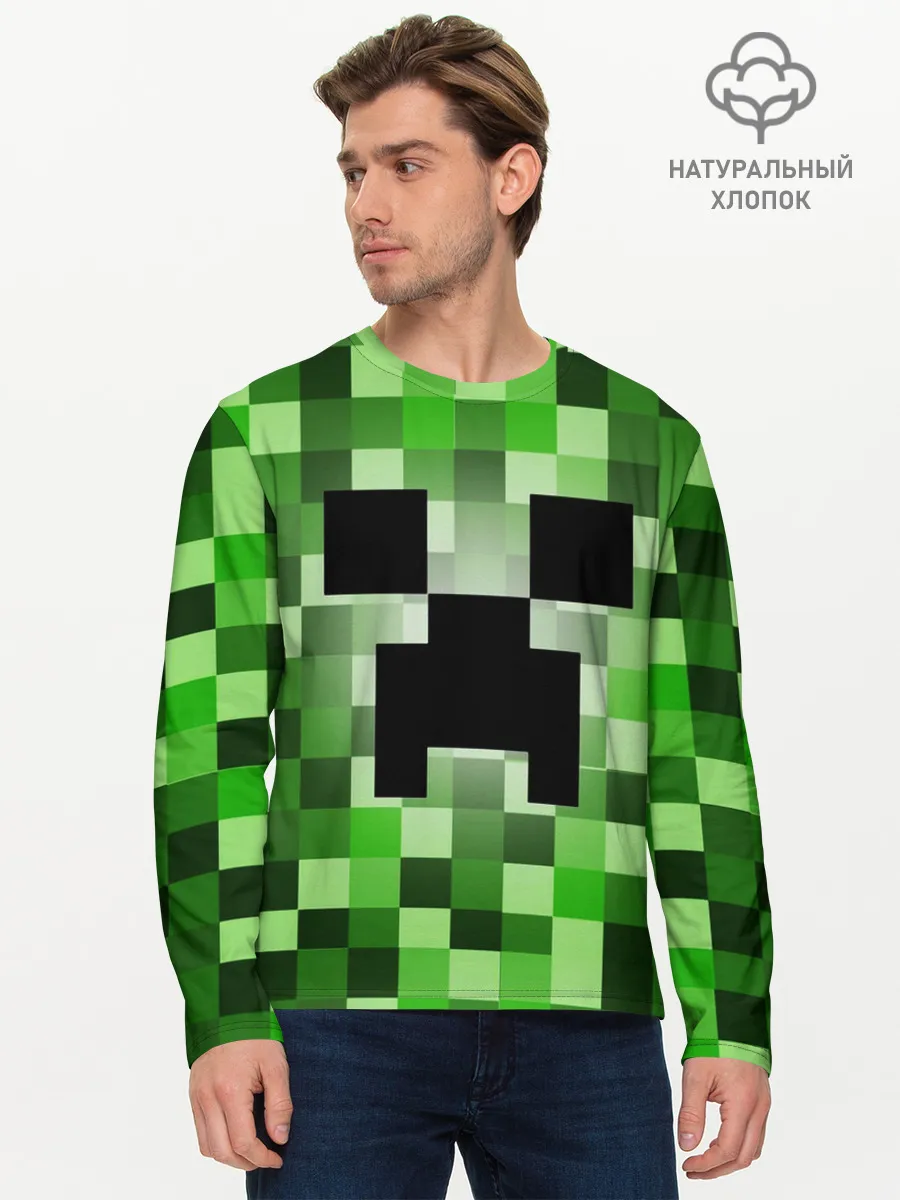 Мужской лонгслив базовый / MINECRAFT