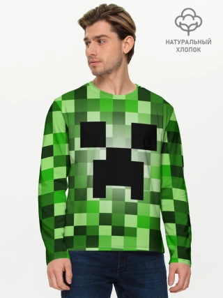 Мужской лонгслив базовый / MINECRAFT