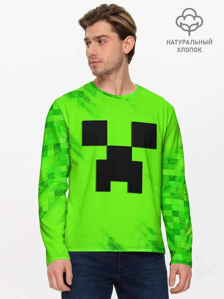 Мужской лонгслив базовый / MINECRAFT