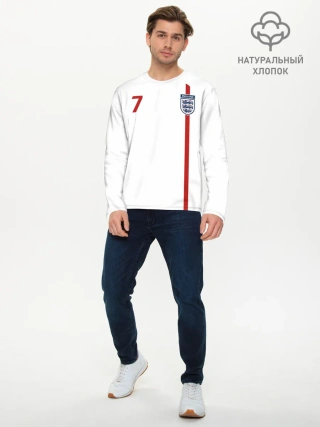 Мужской лонгслив базовый / Дэвид Бекхэм Англия Ретро