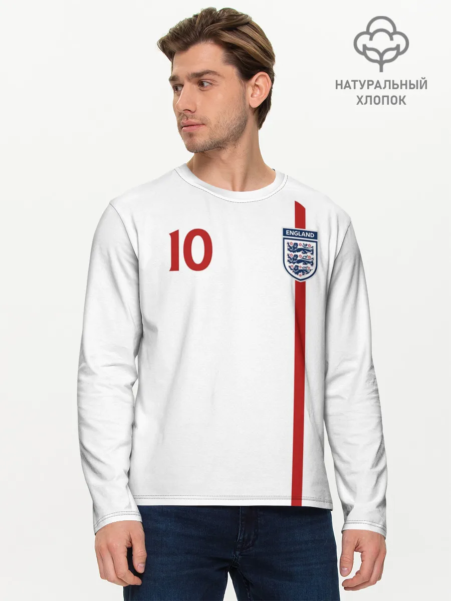 Мужской лонгслив базовый / Майкл Оуэн Англия Ретро