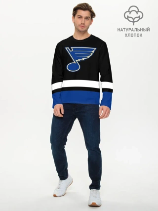 Мужской лонгслив базовый / Сент-Луис Блюз НХЛ