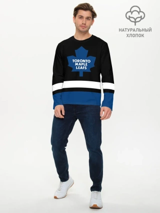 Мужской лонгслив базовый / Торонто Мейпл Лифс