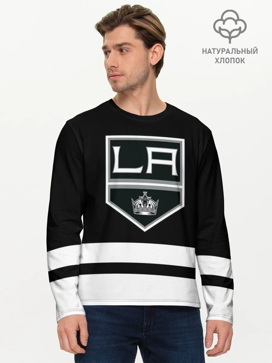 Мужской лонгслив базовый / Лос-Анджелес Кингз НХЛ