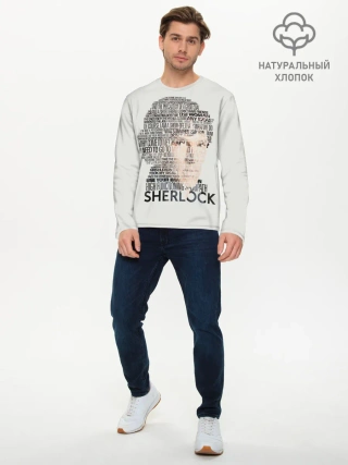 Мужской лонгслив базовый / SHERLOCK | ШЕРЛОК
