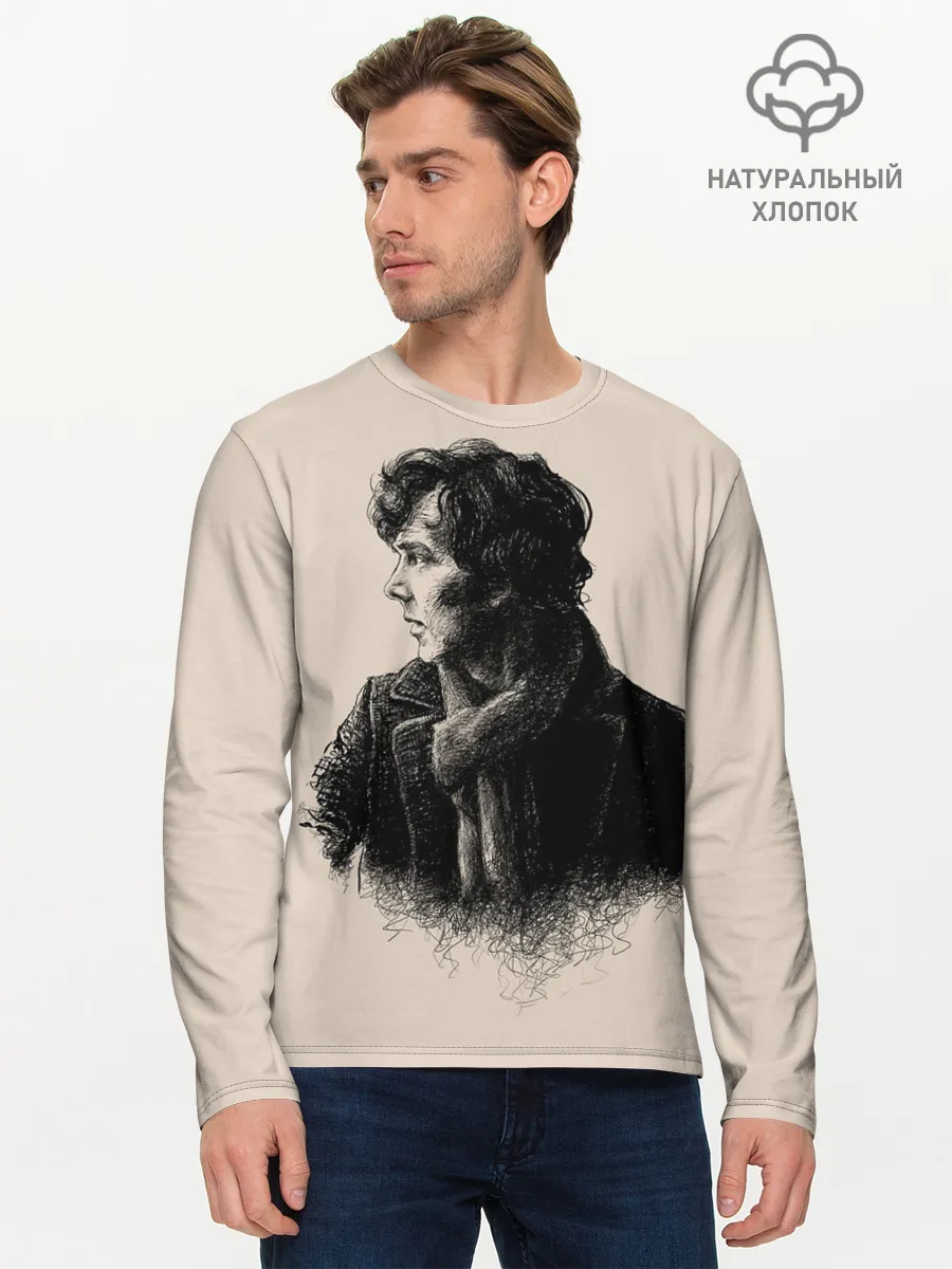 Мужской лонгслив базовый / Sherlock