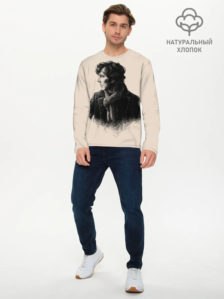 Мужской лонгслив базовый / Sherlock