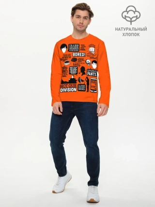 Мужской лонгслив базовый / Sherlock