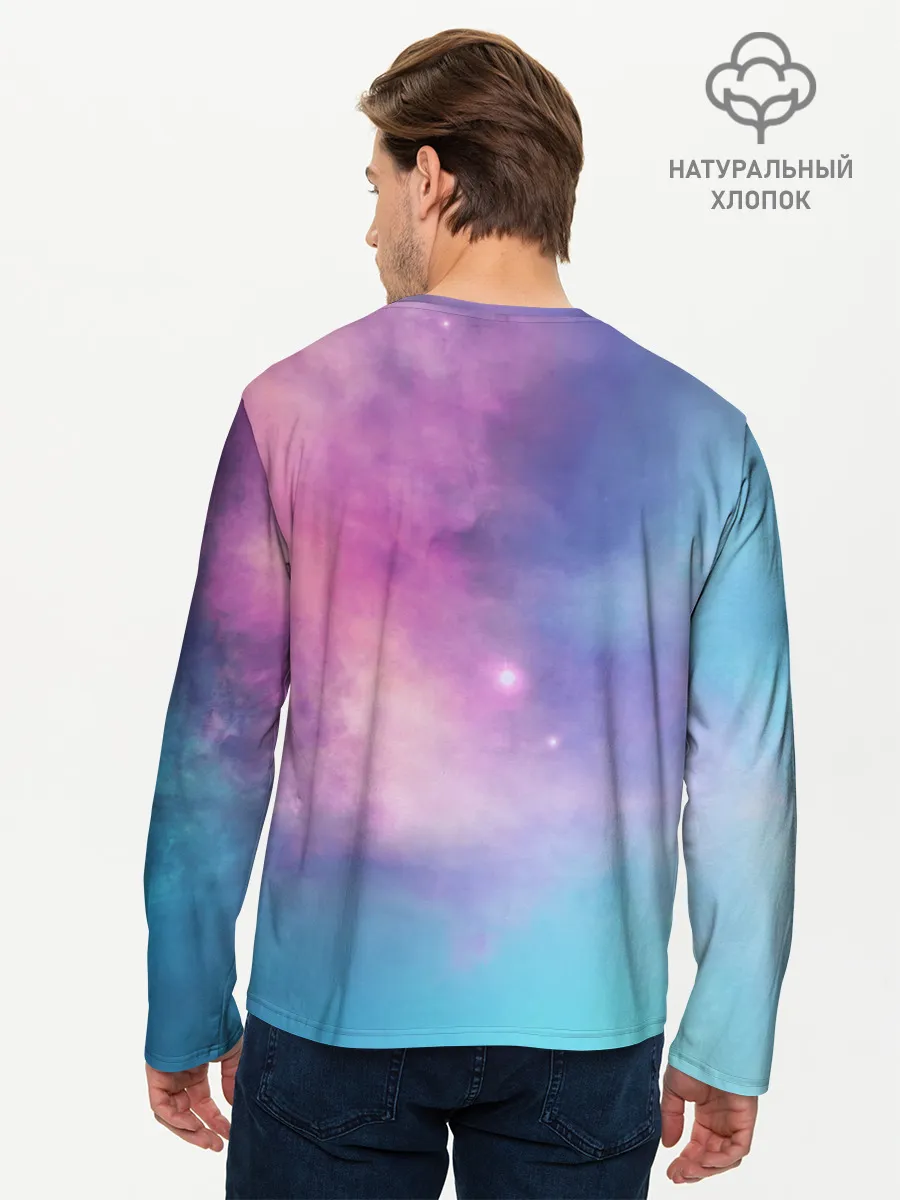 Мужской лонгслив базовый / космос