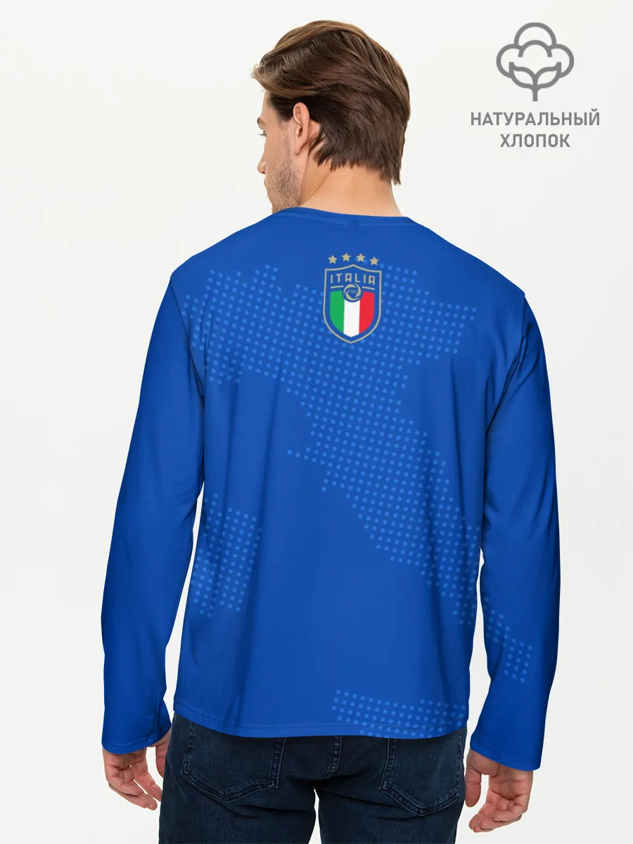 Мужской лонгслив базовый / Сборная Италии