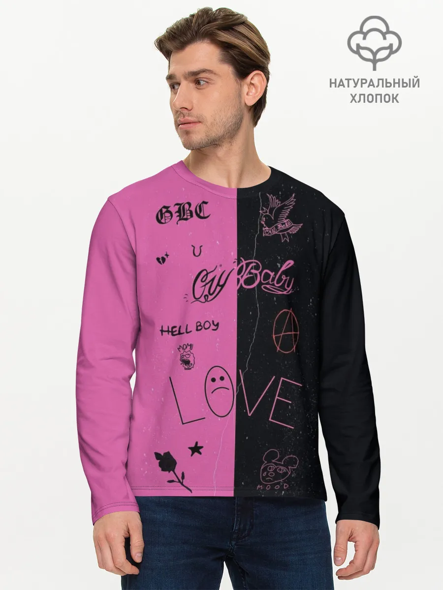 Мужской лонгслив базовый / Lil Peep